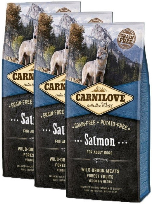 Carnilove Dog Salmon for Adult 3 x 12 kg