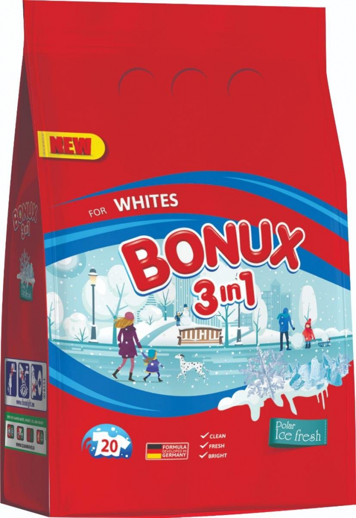 Bonux 3in1 Ice Fresh prací prášek 20 PD 1,5 kg