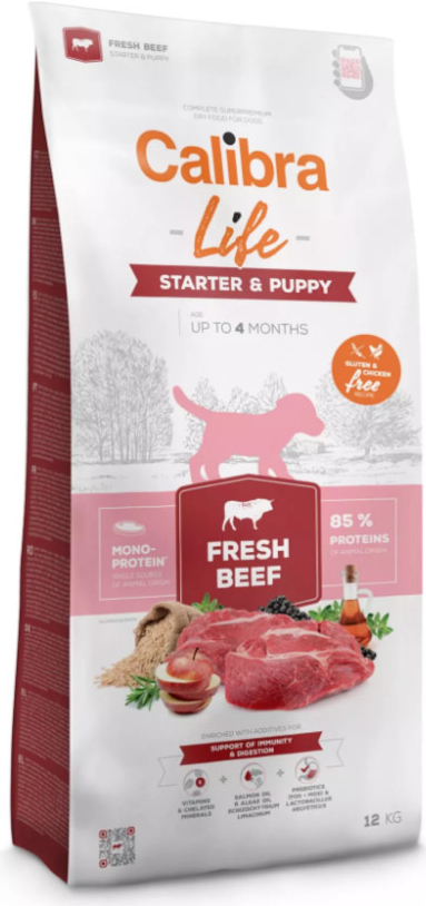Calibra Dog Life Starter & Puppy Fresh Beef 5 x 750 g