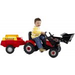Falk traktor Case nakladač + přívěs - červený