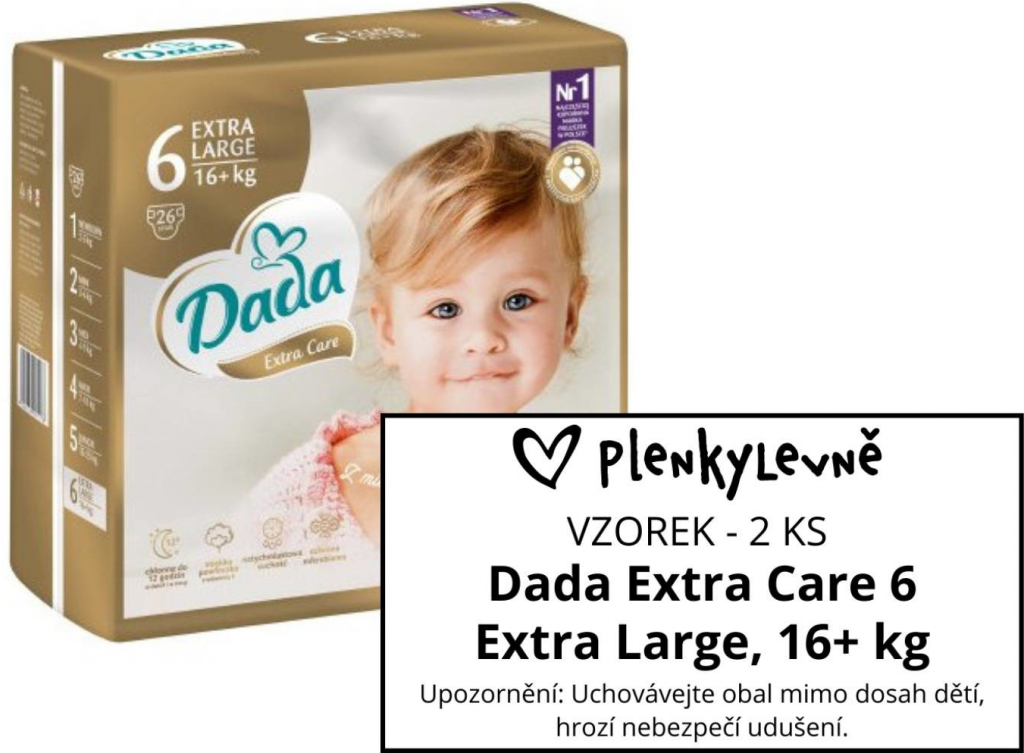 Dada Extra Care 6 Extra Large 16+ kg 2 ks