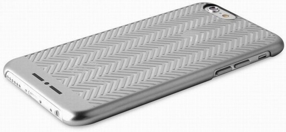 Pouzdro Puro CHEVRON iPhone 6 stříbrné
