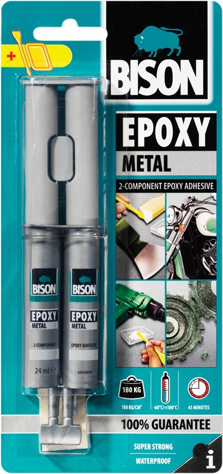 BISON Epoxy Metal lepidlo dvousložkové na kov 24g