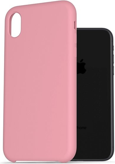 Pouzdro AlzaGuard Premium Liquid Silicone Case iPhone Xr růžové