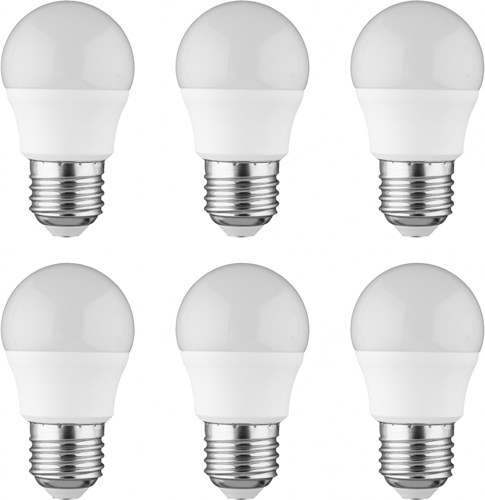 Livarno home LED žárovky, 6 kusů E27 koule, 3 W