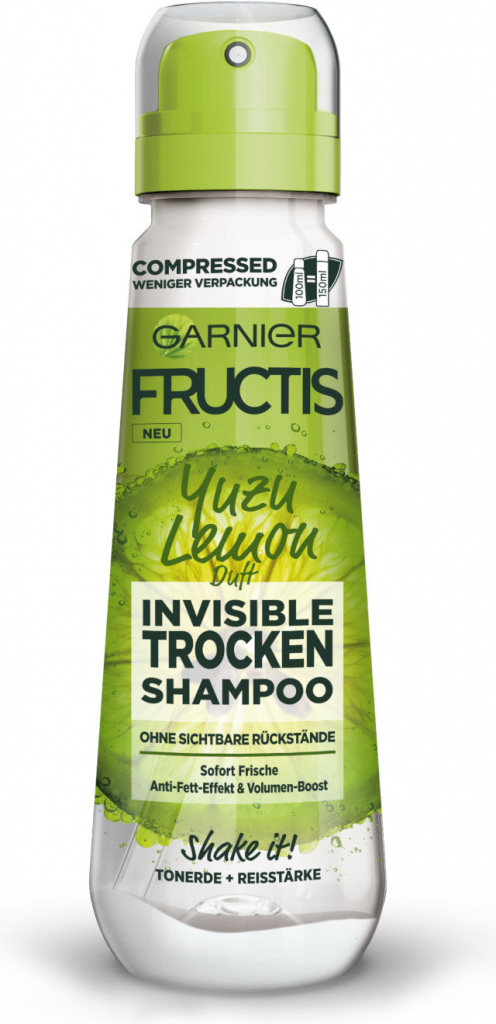 Garnier Fructis suchý šampon s vůní yuzu citrónu 100 ml