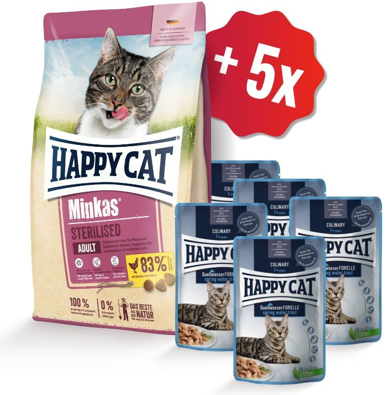 HappyCat Minkas Sterilised Geflügel 10 kg