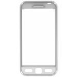 Kryt Samsung S5230 přední bílý