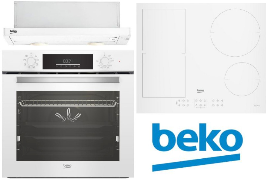 Set Beko BBIM14300WMS + HII64200FMTW + CTB6250W