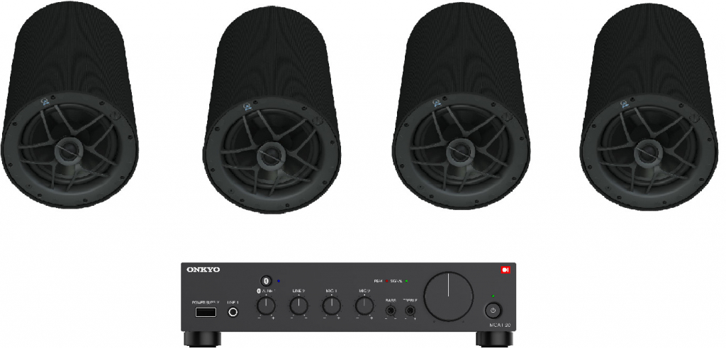 Onkyo MCA 1120 + Origin Acoustics PP60 (4ks)