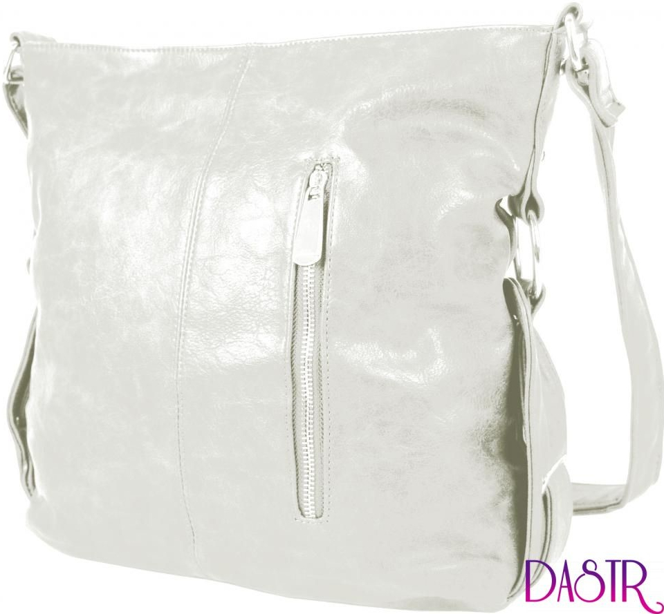 Mahel Bílá moderní crossbody dámská kabelka 67-MH