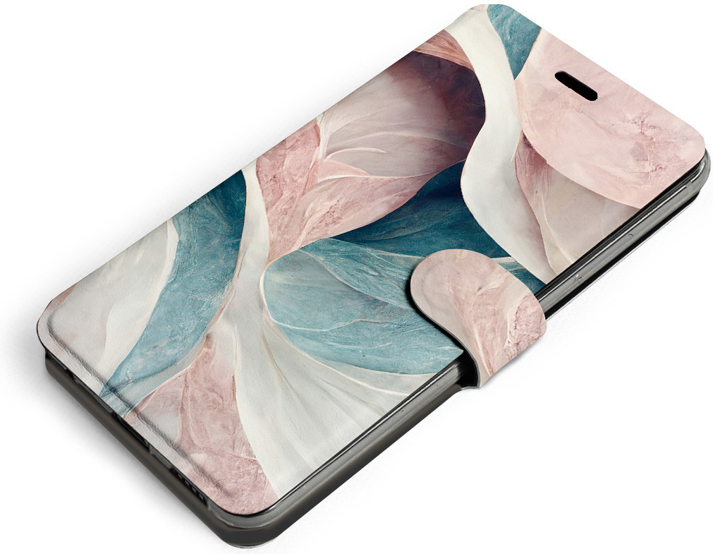 Pouzdro Mobiwear Flip Samsung Galaxy Xcover 5 - VP33S Růžový a zelenkavý mramor