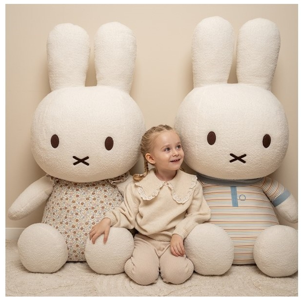 LITTLE DUTCH králíček Miffy Vintage Kytičky 60 cm