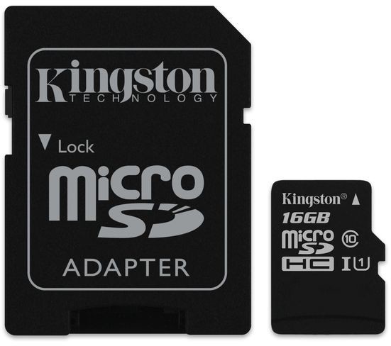 Kingston microSDHC 16 GB UHS-I U1 SDC10G2/16GB