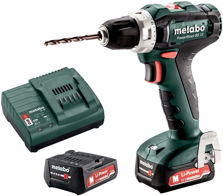 Metabo PowerMaxx BS 12 + 2x2.0Ah