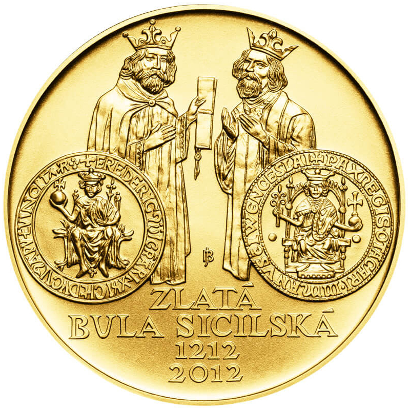 Česká mincovna Zlatá mince 10000 Kč Zlatá bula sicilská 2012 Standard 31,107 g