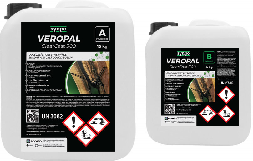Synpo Veropal Clearcast 300 čirá epoxidová pryskyřice 1,4 kg