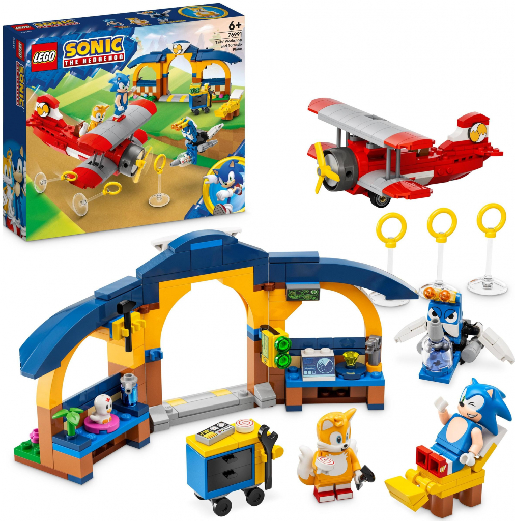 LEGO® Sonic the Hedgehog™ 76991 Tailsova dílna a letadlo Tornádo