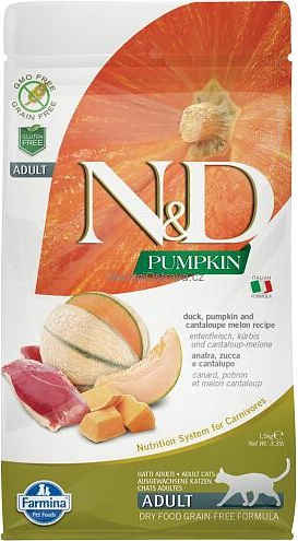 N&D Granule pro kočky Pumpkin Duck & Cantaloupe melon 0,3 kg