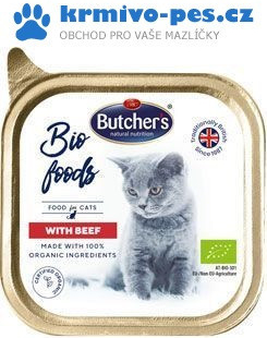 Butcher\'s Cat Bio s hovězím 85 g