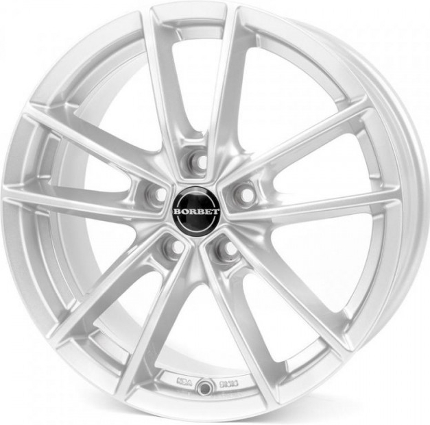 Borbet W 7x17 5x108 ET50 silver