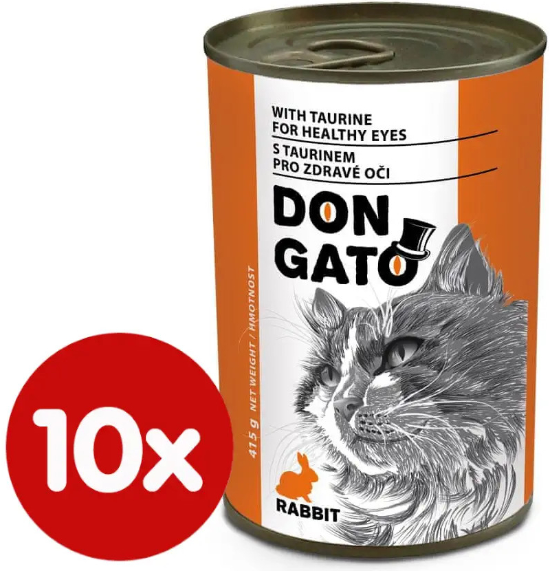 Dibaq DON GATO kočka králík 10 x 415 g