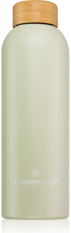 Waterdrop Thermo Steel nerezová láhev na vodu barva Pastel Olive Matt 600 ml