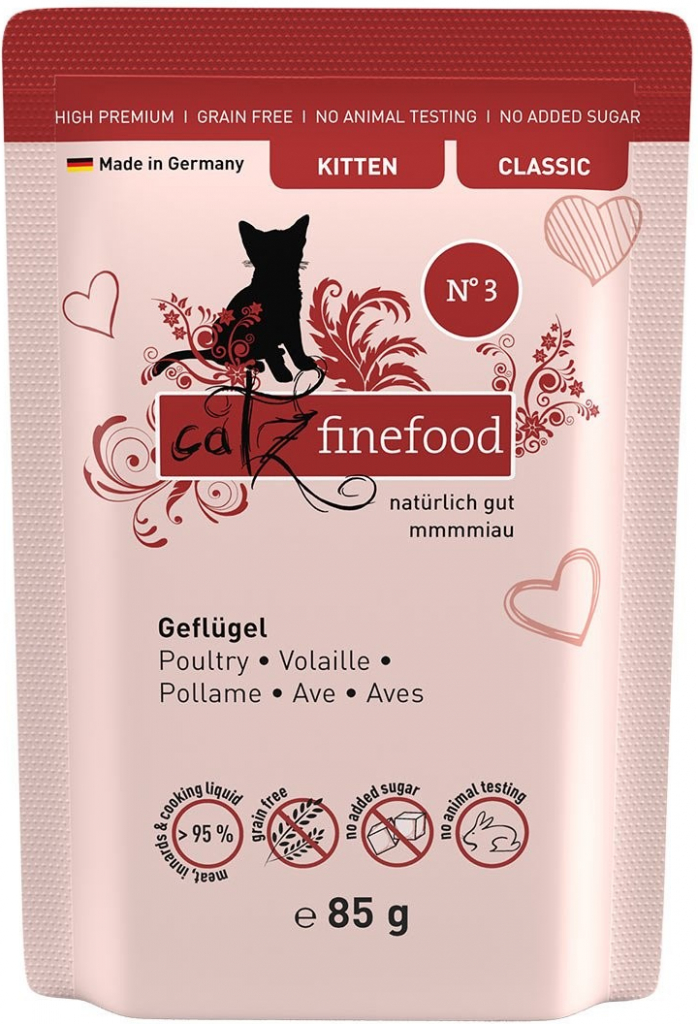 catz finefood Kitten No.03 drůbeží maso 16 x 85 g