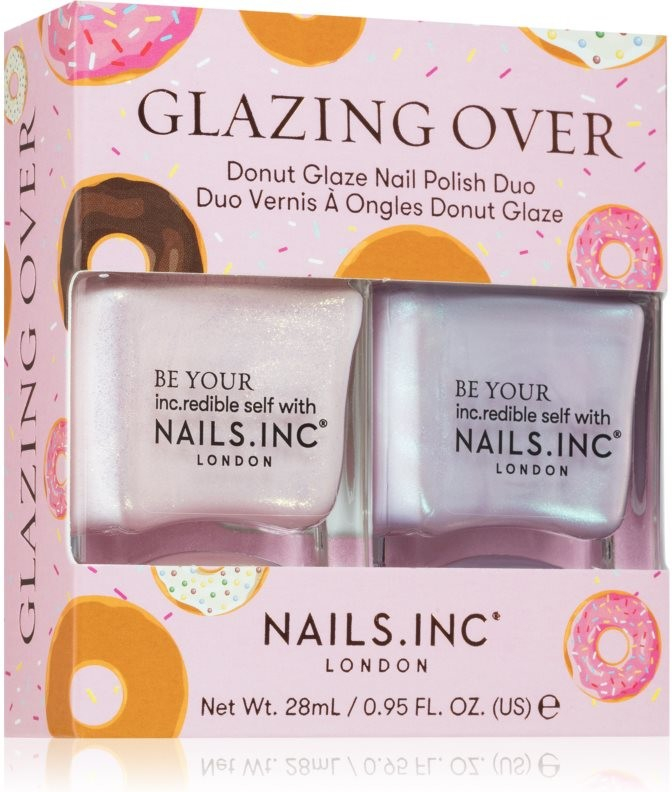 Nails Inc. Glazing Over Glazy For You 14 ml + Donut Give Up 14 ml