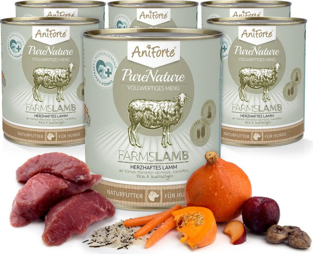 AniForte FarmsLamb jehněčí maso s dýní 6 x 0,8 kg