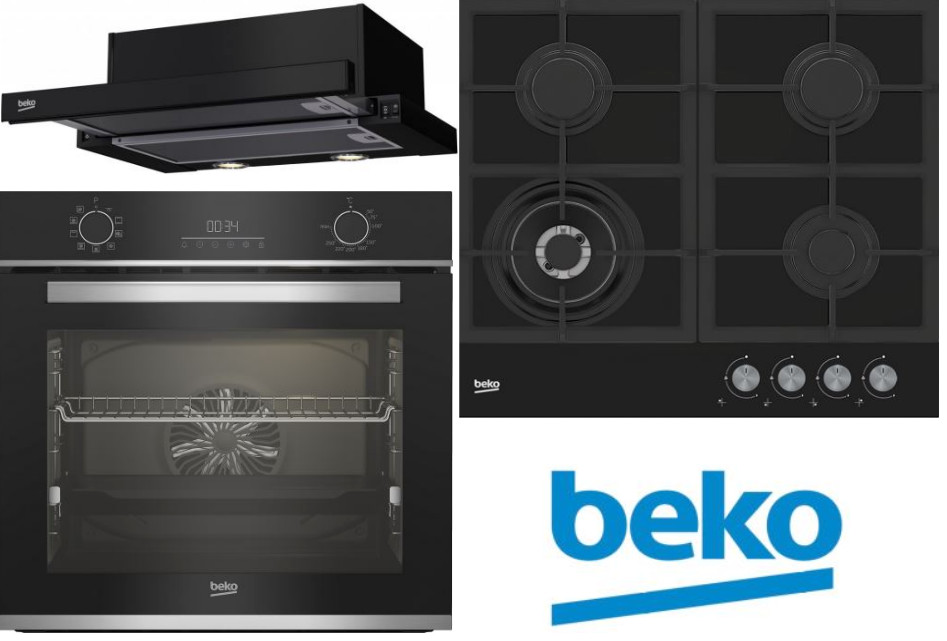 Set Beko BBIM13301XC + HILW64225S + HNT62210B