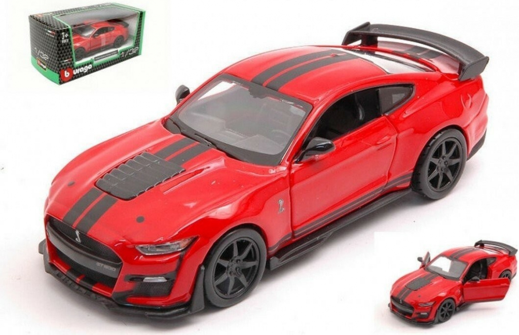 Bburago Ford Shelby GT500 červená 1:32