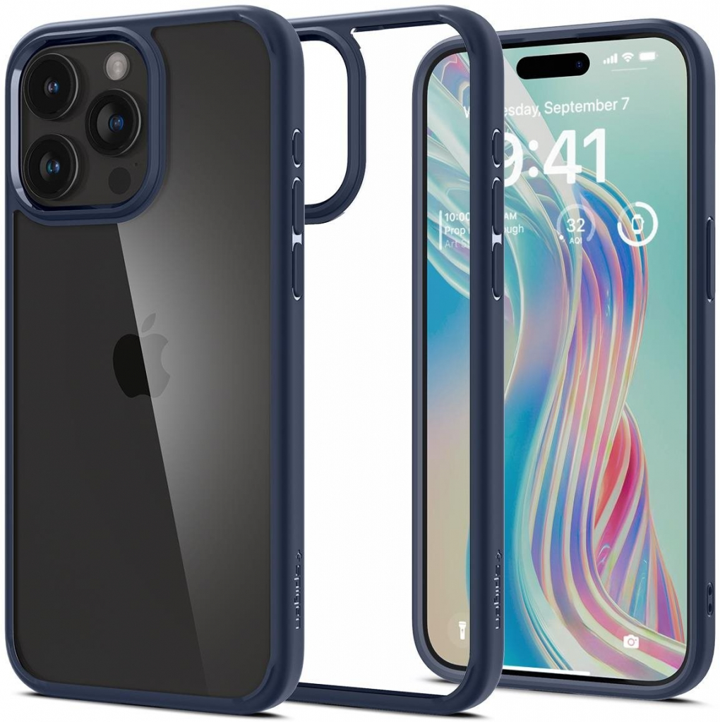 Pouzdro Spigen Ultra Hybrid iPhone 15 Pro Max navy modré