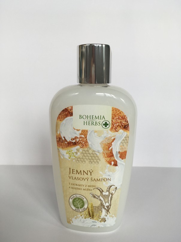 Bohemia Herbs šampon na vlasy Med a Kozí mléko 250 ml