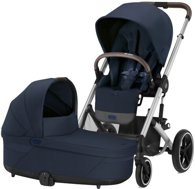 CYBEX Balios S Lux + Cot S Lux 2024 Ocean Blue Silver Frame