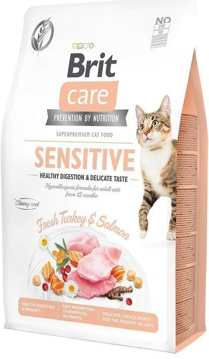 Brit Care Cat Grain Free Sensi. Heal. Digestion & Delicate Taste 2 kg