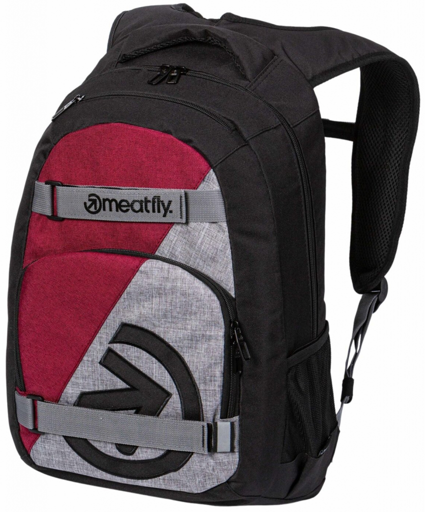 Meatfly batoh Exile Wine/Black/Grey 24 l černá