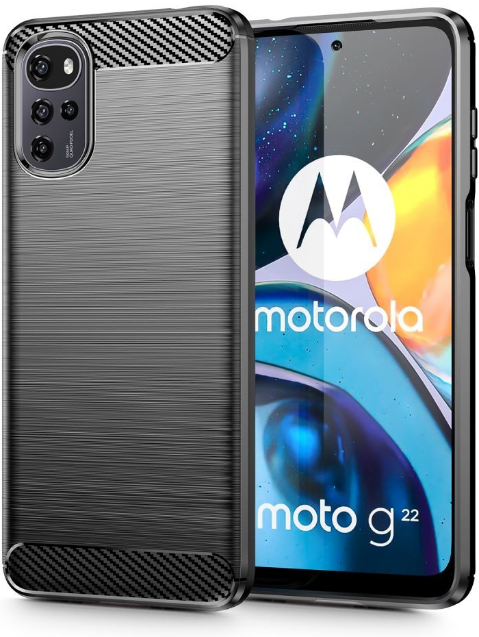 Pouzdro na Motorola Moto G22 / E32 / E32S - Tech-Protect, Tpucarbon černé