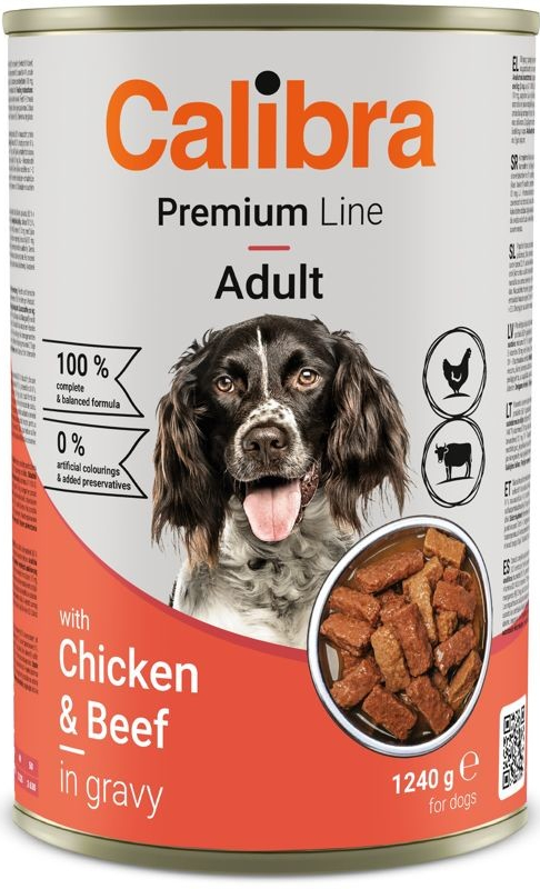 Calibra Premium Dog with Chicken & Beef 1240 g