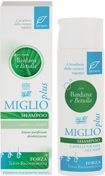 Dr.Taffi šampon na mastné vlasy Shampoo Capelli Grassi Bardana Betulla Miglio Plus 200 ml