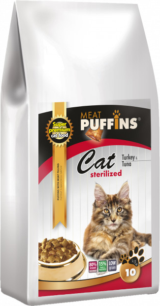 Puffins CAT Sterilized Turkey & Tuna 10 kg