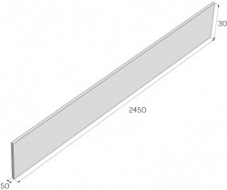 Deska podhrabová PRESBETON PD 1-250 B – 2450 × 50 × 300 mm