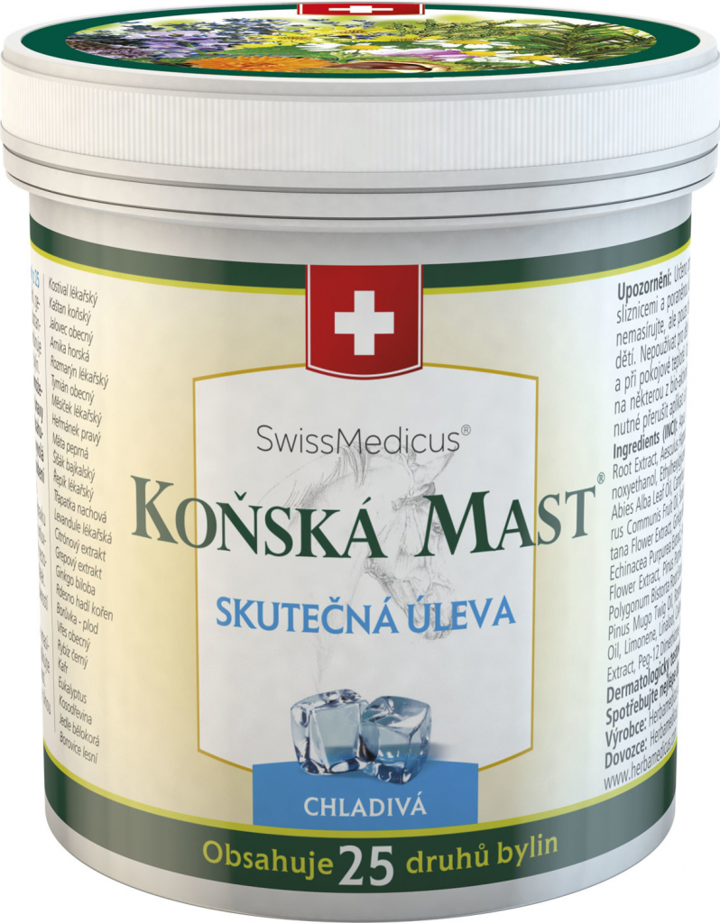 Swissmedicus Koňská mast chladivá 500 ml