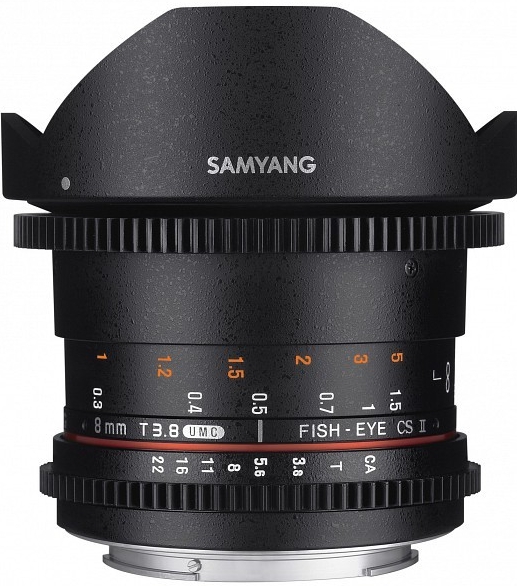 Samyang 8mm T3,8 VDSLR UMC Fisheye CS II Pentax K
