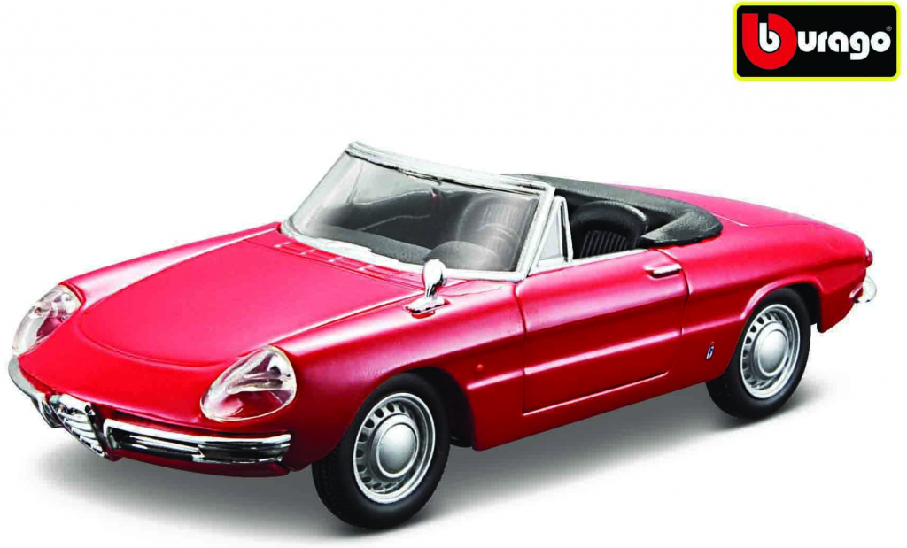 Bburago Alfa Romeo Spider 1966 Red 1:32