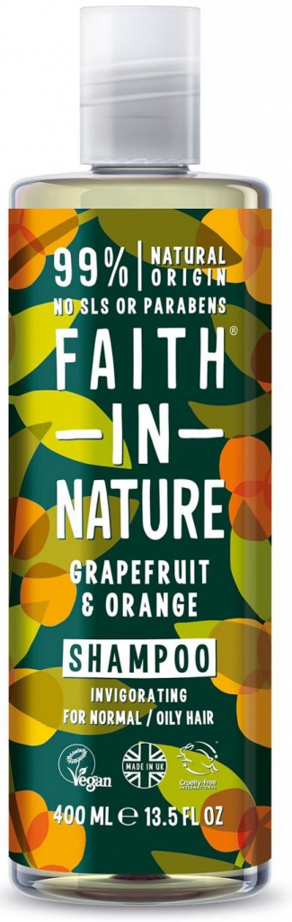 Faith in Nature přírodní šampon Bio Grapefruit a Pomeranč 400 ml