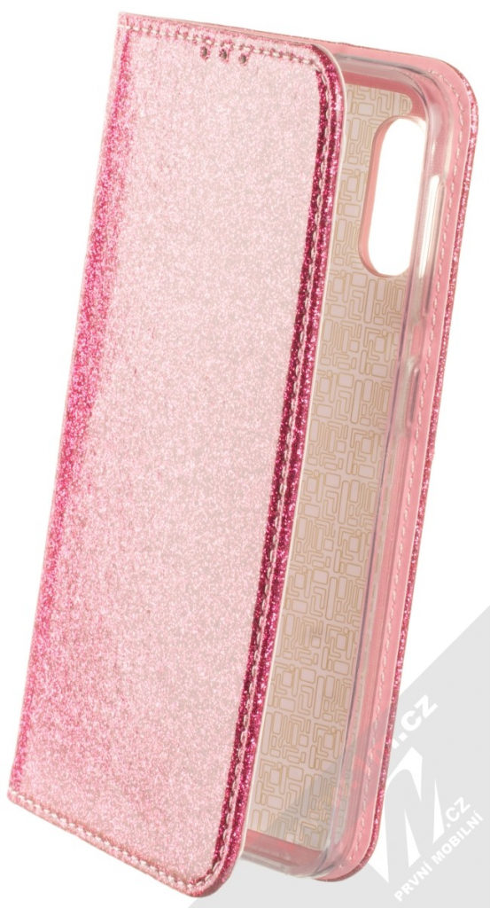 Pouzdro Forcell Shining Book Samsung Galaxy A10 růžové