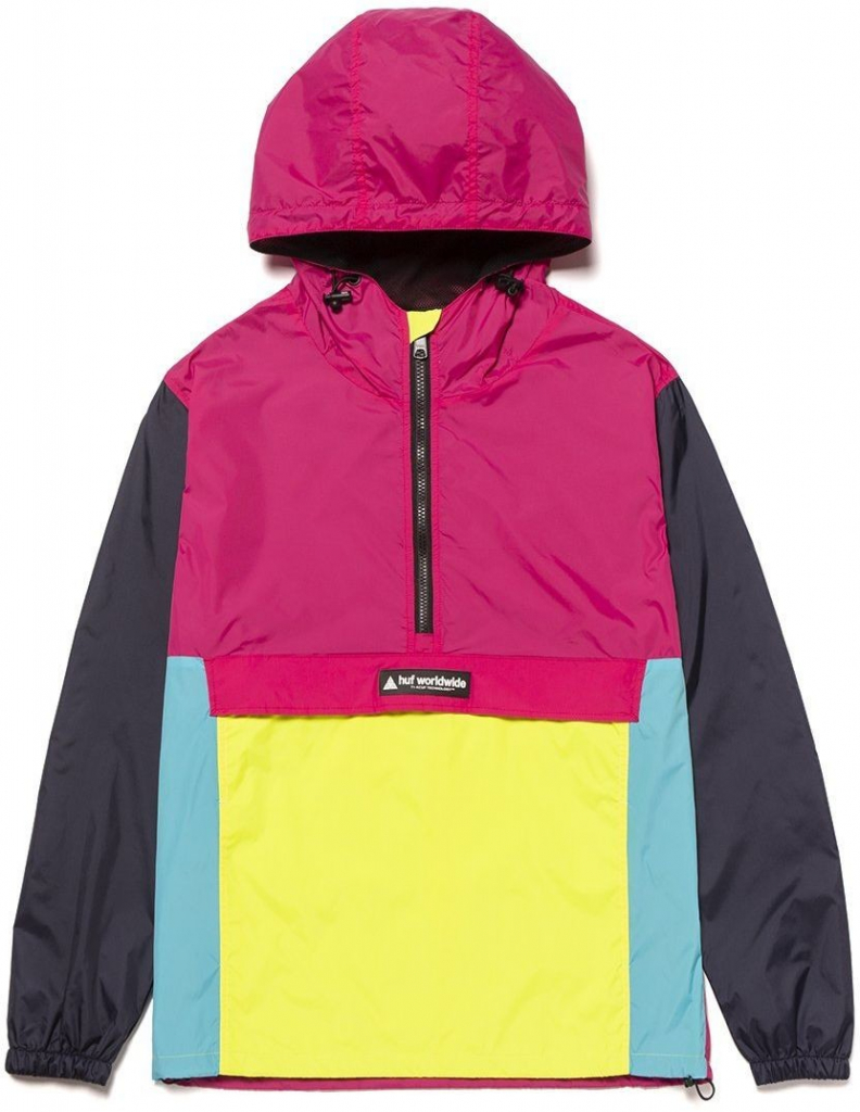 Huf Wave Anorak Jacket Hot Pink