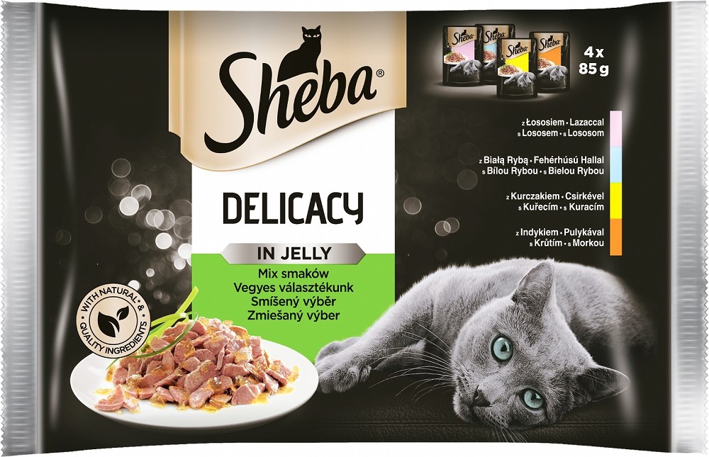Sheba Delicacy Smíšený výběr 4 x 85 g