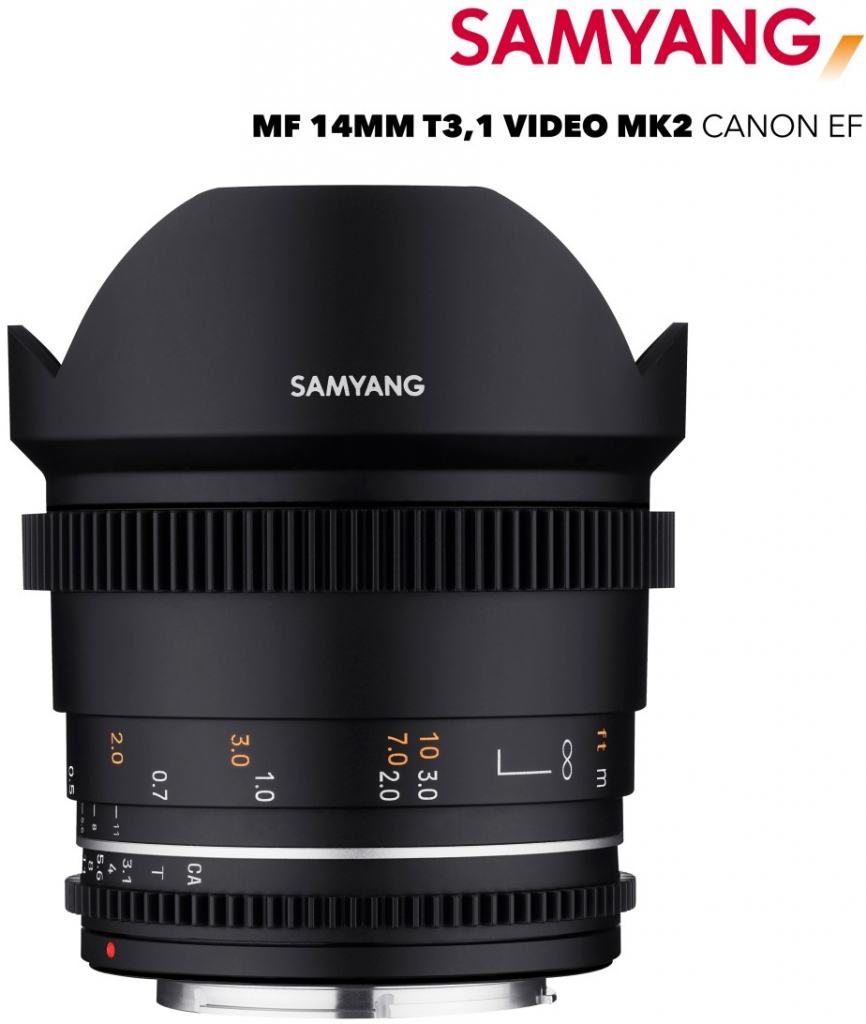 Samyang 14mm T3,1 VDSLR MK2 Canon EF